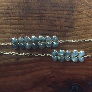 Melinda Maria long necklace with labradorite stones